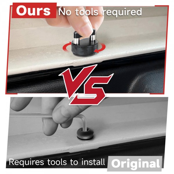 EPMAN Hard Top Quick Removal D-Ring Thumb Screws Billet Aluminum For Jeep Wrangler JK & JL 2007-2024 EPAA08G31 EPMAN Hard Top Quick Removal D-Ring Thumb Screws Billet Aluminum For Jeep Wrangler JK & JL 2007-2024 EPAA08G31