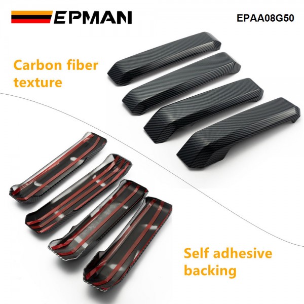 EPMAN 20SETS/CARTON 4PCS For F-150 ABS Carbon Fiber Inner Door Handles Cover Trim For Ford Raptor F150 2015-2020 EPAA08G50-20T EPMAN 20SETS/CARTON 4PCS For F-150 ABS Carbon Fiber Inner Door Handles Cover Trim For Ford Raptor F150 2015-2020 EPAA08G50-20T