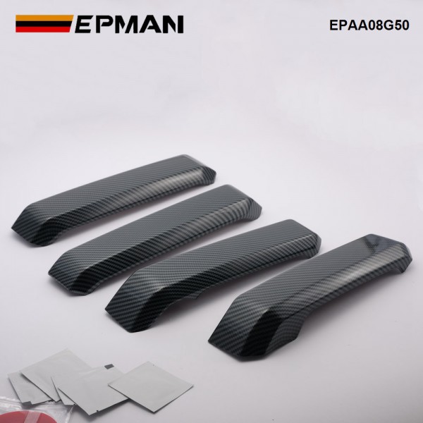 EPMAN 20SETS/CARTON 4PCS For F-150 ABS Carbon Fiber Inner Door Handles Cover Trim For Ford Raptor F150 2015-2020 EPAA08G50-20T EPMAN 20SETS/CARTON 4PCS For F-150 ABS Carbon Fiber Inner Door Handles Cover Trim For Ford Raptor F150 2015-2020 EPAA08G50-20T