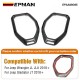 EPMAN 20SETS/CARTON 2PCS/SET Top Speaker Audio Surround Trim Car Roof Speaker Decoration Cover For Jeep Wrangler JL JLU Gladiator JT 2018-2023 EPAA08G65-20T EPMAN 20SETS/CARTON 2PCS/SET Top Speaker Audio Surround Trim Car Roof Speaker Decoration Cover For Jeep Wrangler JL JLU Gladiator JT 2018-2023 EPAA08G65-20T