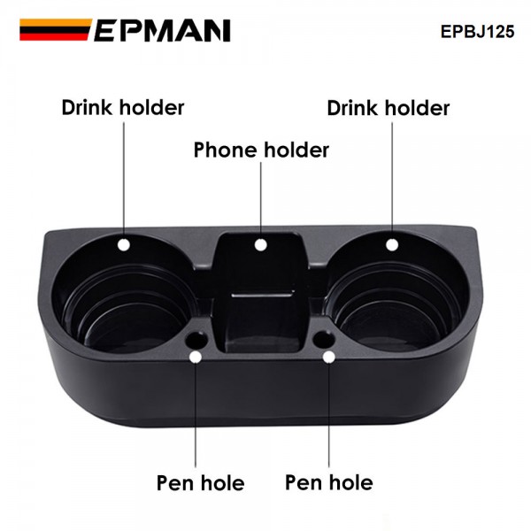 EPMAN 40PCS/CARTON Auto Car Seat Gap Catcher Organizer Storage Box Pocket w/ Cup Holder Right Side EPBJ125-40T 