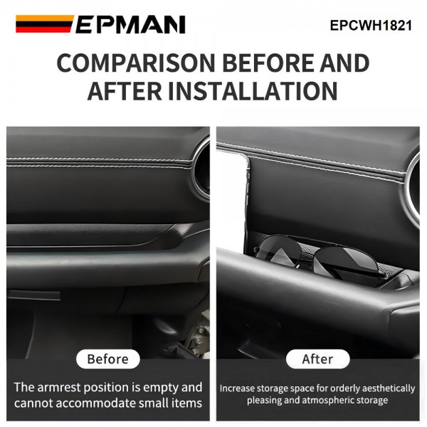 EPMAN 50PCS/CARTON Passenger Storage Tray Organizer Grab Handle Accessory Box For 2018-2023 Jeep Wrangler JL JLU & Jeep Gladiator JT EPCWH1821-50T EPMAN 50PCS/CARTON Passenger Storage Tray Organizer Grab Handle Accessory Box For 2018-2023 Jeep Wrangler JL JLU & Jeep Gladiator JT EPCWH1821-50T