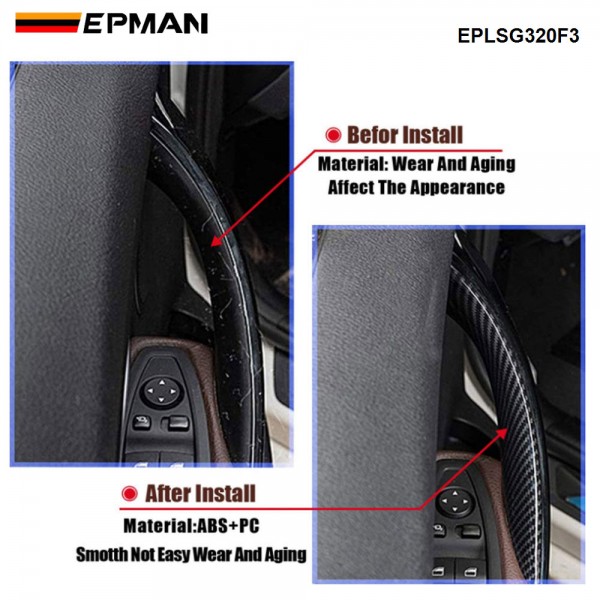 EPMAN 30SETS/CARTON Door Pull Handle Covers Replacement for BMW 3 4 Series Driver Side & Passenger Side for BMW F30 F35 320i 320Li 328i 328Li 335i 335Li 428i, 435i F32/F36 EPLSG320F3-30T