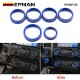 EPMAN 20SETS/CARTON Aluminum Alloy Air Conditioner Audio Volume Tune 4WD Switch Knob Ring Interior Covers Trim for Ford F150 XLT 2016-2020 EPNSF150-20T