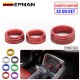 EPMAN 100SETS/CARTON Aluminum Air Conditioner Switch CD Button Knob for Dodge Challenger Charger Chrysler 300 300s 2015-2019, for Ram 2013-2018 EPNST300-100T