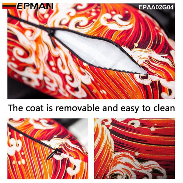 10PCS/CTN JDM Japanese Ukiyo-e Car Seat Head Neck Rest Pillow Car Cover Vehicular Pillow Seat Headrest Accessories EPAA02G04-10PCS