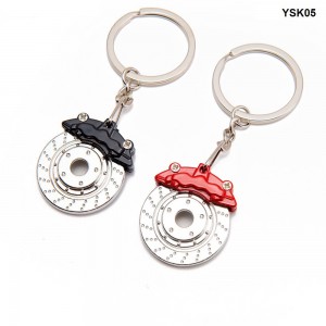 Car Keychain Keyring Creative Auto Part Model Mini  Brake Caliper Cover Keyring  YSK05