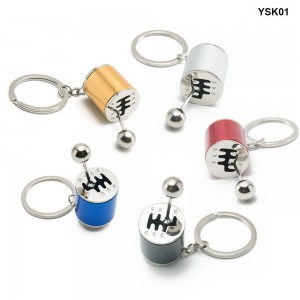 Metal Alloy 6-Speed Gear Shift Gearbox Key Ring Keyring Keychain Gifts YSK01