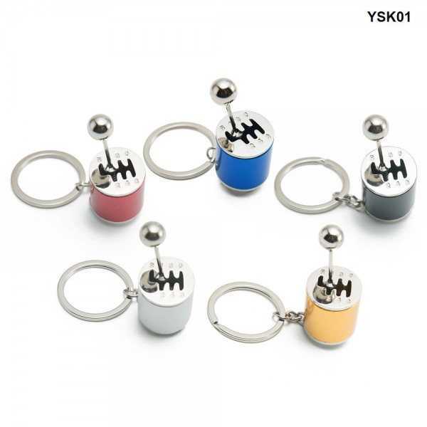 Metal Alloy 6-Speed Gear Shift Gearbox Key Ring Keyring Keychain Gifts YSK01