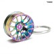 Wheel Rim Model Mini Tyre Car Keychain Keyring Creative Auto Part Model Mini Wheel Rim Tyre Key Chain Ring Holder YSK02