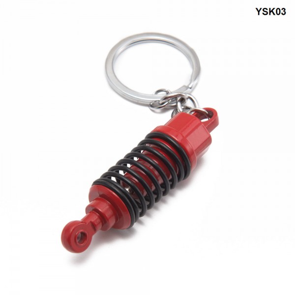 Adjustable Coilover Spring Car Part Shock Absorber Keyring Alloy Keychain Gift YSK03