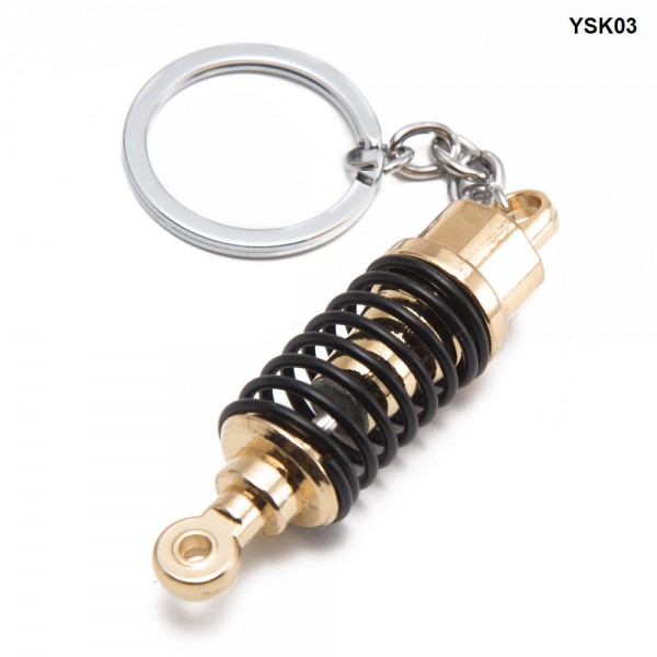 Adjustable Coilover Spring Car Part Shock Absorber Keyring Alloy Keychain Gift YSK03