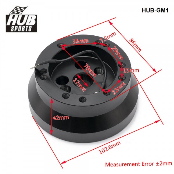 HUB sports Steering Wheel Short Hub Adapter Boss Kit For Ididit GM Chevy Dodge Jeep Aluminum 5 & 6 Hole HUB-GM1 HUB sports Steering Wheel Short Hub Adapter Boss Kit For Ididit GM Chevy Dodge Jeep Aluminum 5 & 6 Hole HUB-GM1
