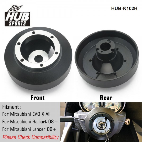 Hubsport Aluminum Racing Steering Wheel Short Hub Kit Adapter Boss Kit For Mitsubishi EVO X HUB-K102H