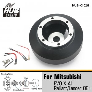 Hubsport Aluminum Racing Steering Wheel Short Hub Kit Adapter Boss Kit For Mitsubishi EVO X HUB-K102H