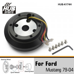 Hubsport Aluminum Racing Steering Wheel Short Hub Kit Adapter Boss Kit For Ford Mustang 79-04 HUB-K174H