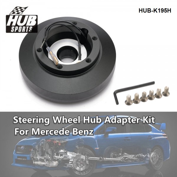 HUB sports 21mm Quick Release Steering Wheel Hub Adapter Boss Kit for Mercedes Benz W123 W124 W126 190E HUB-K195H