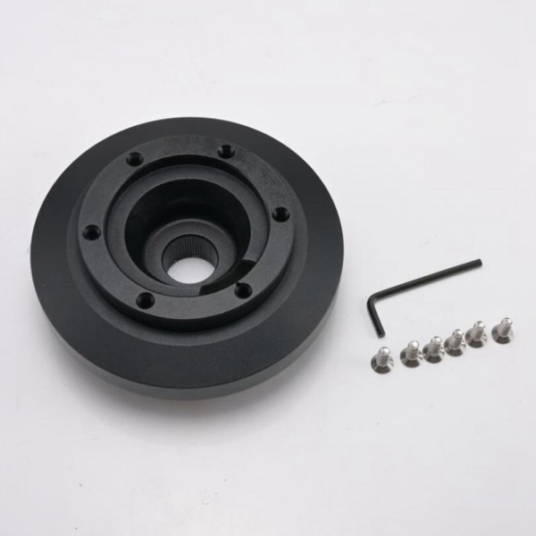 Steering Wheel Short Hub Adapter Boss Kit Aluminum Black For BMW E46 M3 and All E90 HUB-KE46H