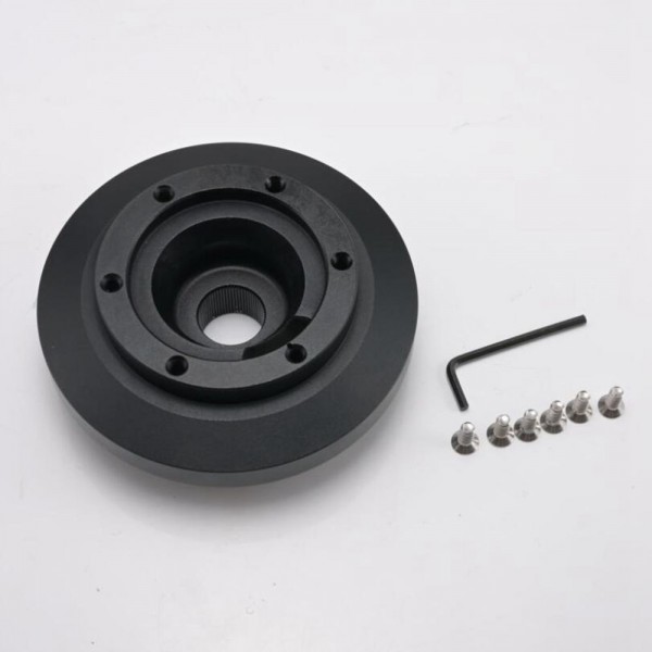 Steering Wheel Short Hub Adapter Boss Kit Aluminum Black For BMW E46 M3 and All E90 HUB-KE46H Steering Wheel Short Hub Adapter Boss Kit Aluminum Black For BMW E46 M3 and All E90 HUB-KE46H