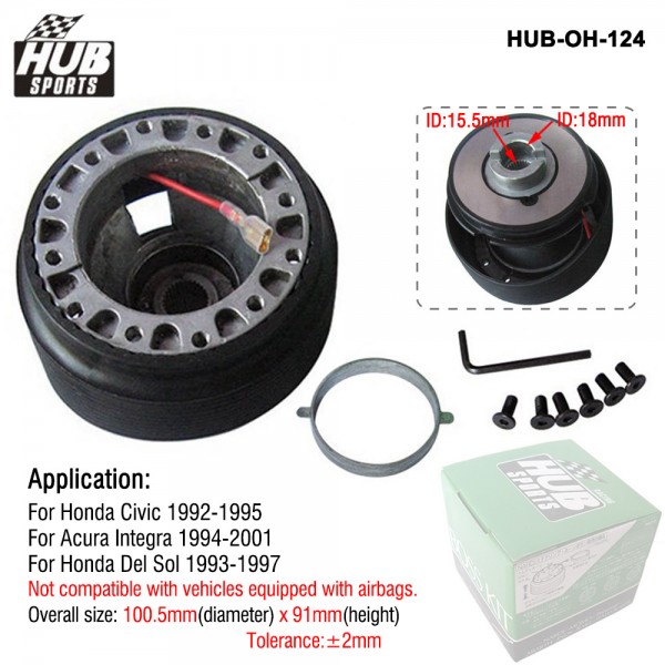 OH-124 Universal New Racing Steering Wheel Hub Adapter Boss Kit for Honda Civic EG-6 HUB-OH-124