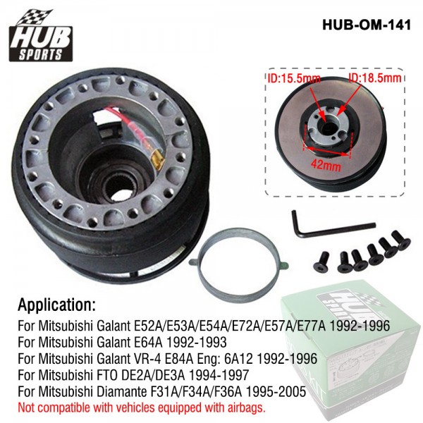 Steering Wheel Hub Adapter Boss Kit / Boss Kit Hub Adapter for Mitsubishi E50-E80 OM-141 HUB-OM-141