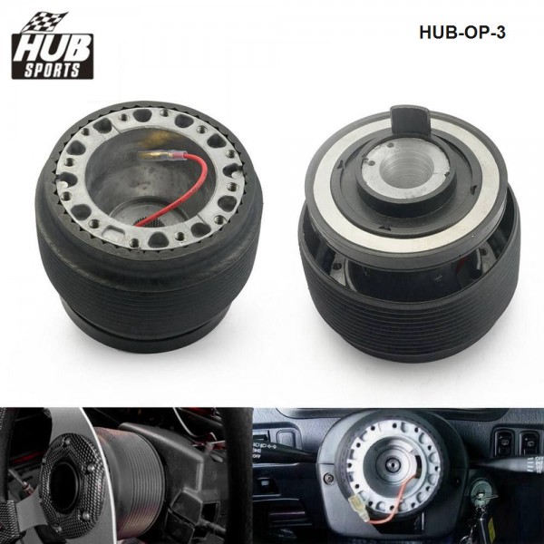 HUB sports Universal JDM Style 6-Bolt Steering Wheel Hub Adapter Quick Release Boss Kit For Volkswagen/Renault/Opel/Land Rover/Chevrolet/FIAT etc.