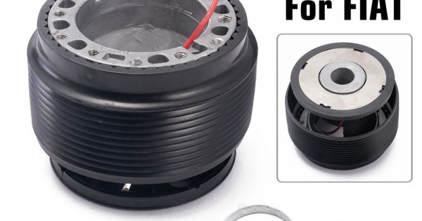 6-bouts Stuurwielnaafadapter – Zwart, Aluminium – Voor Renault Clio, Megane, Scenic, Laguna – Sportieve Stuurupgrade Zonder Airbag