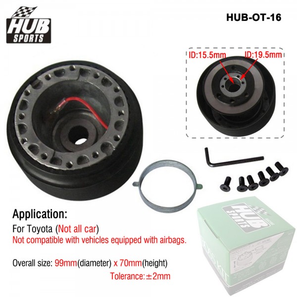 Auto Car Model OT-47 (OT-16) Steering Wheel Quick Release Hub Boss Adapter Kit for Toyota HUB-OT-16