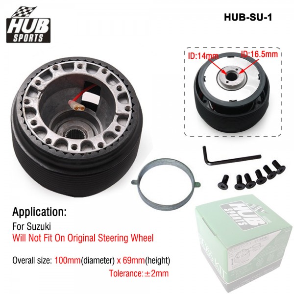 HUB SPORTS Steering Wheel Hub Adapter Boss Kits Set For Suzuki SU-1 HUB-SU-1