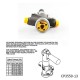 TANSKY Single Bore CP3550-13 Lever type brake proportioning valve with 7 settings CP3550-13