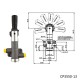 TANSKY Single Bore CP3550-13 Lever type brake proportioning valve with 7 settings CP3550-13