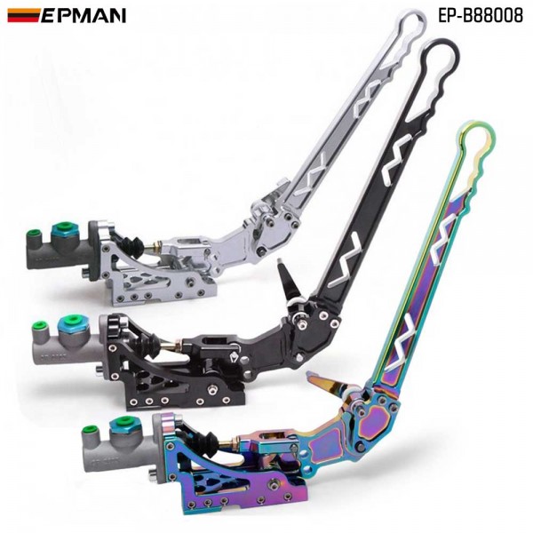 EPMAN Adjustable Billet Hydraulic Horizontal Drift Rally E-brake Racing Handbrake Lever EP-B88008 EPMAN Adjustable Billet Hydraulic Horizontal Drift Rally E-brake Racing Handbrake Lever EP-B88008