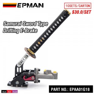 EPMAN 10SETS/CARTON Samurai Sword Type Universal Hydraulic Handbrake ebrake Racing Parking Emergency Brake Lever EPAA01G18-10T