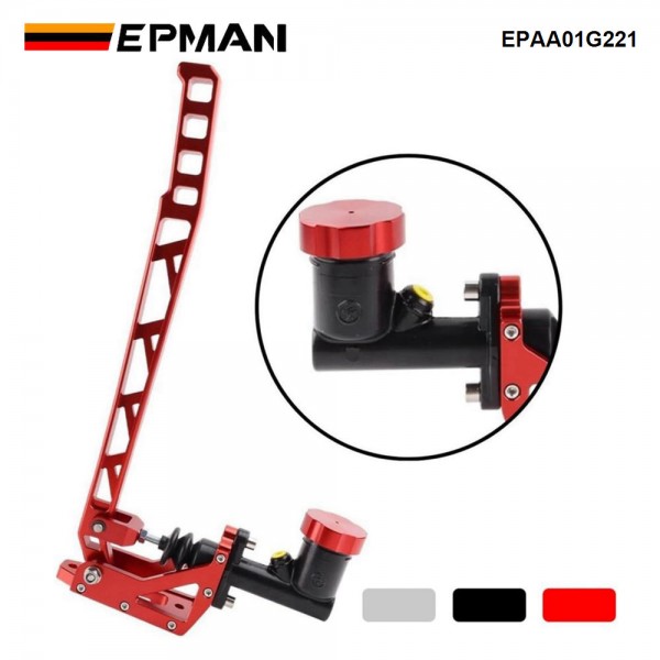 EPMAN Car Handbrake Racing Hydraulic Handbrake Long Level Gear Kit Black Red Silver Racing Car Aluminum Drift Hydro E-Brake EPAA01G221 EPMAN Car Handbrake Racing Hydraulic Handbrake Long Level Gear Kit Black Red Silver Racing Car Aluminum Drift Hydro E-Brake EPAA01G221