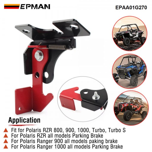 EPMAN Lockable Spring Parking Brake for Polaris RZR,Ranger 800,900,1000,XP900,XP1000 Turbo S Accessories EPAA01G270 EPMAN Lockable Spring Parking Brake for Polaris RZR,Ranger 800,900,1000,XP900,XP1000 Turbo S Accessories EPAA01G270