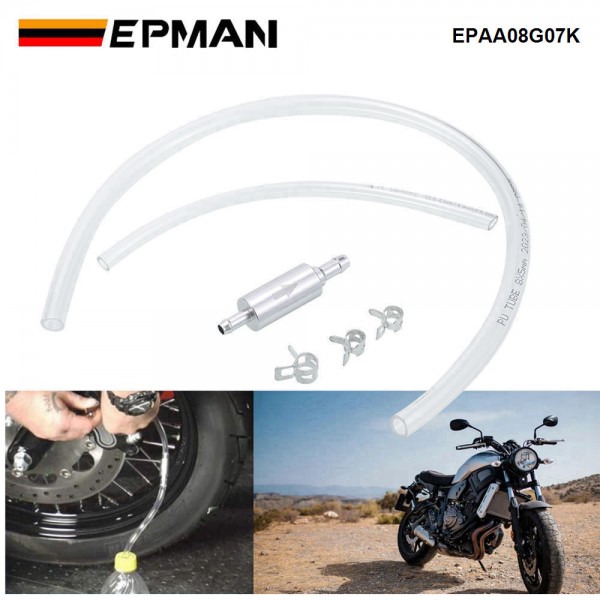 Universal Brake Bleeder Hose Kit – One Way Check Valve Tool For Car & Motorcycle