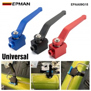 EPMAN 1/8" NPT CNC Aluminium Brake Line Lock Shut Off Valve Fuel Flow Control Cut Off Valve Fitting EPAA09G15