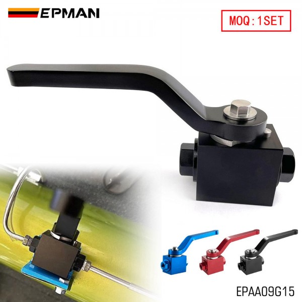 EPMAN 1/8" NPT CNC Aluminium Brake Line Lock Shut Off Valve Fuel Flow Control Cut Off Valve Fitting EPAA09G15 EPMAN 1/8" NPT CNC Aluminium Brake Line Lock Shut Off Valve Fuel Flow Control Cut Off Valve Fitting EPAA09G15