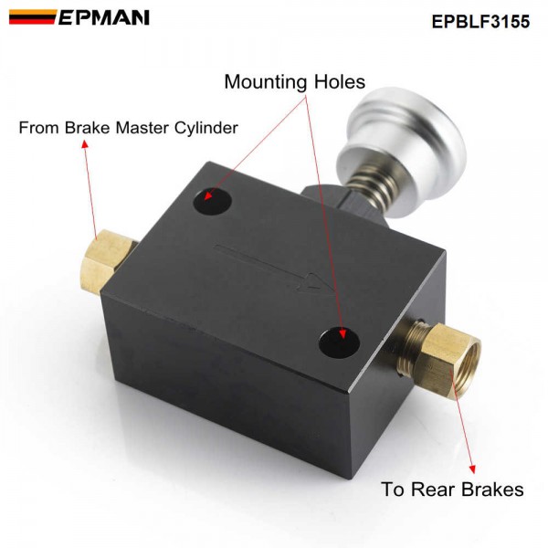 EPMAN Racing Car Line lock Hydraulic Park Lock Brake Proportion Adjustable Prop Valve Bias Adjuster Knob Type EPBLF3155
