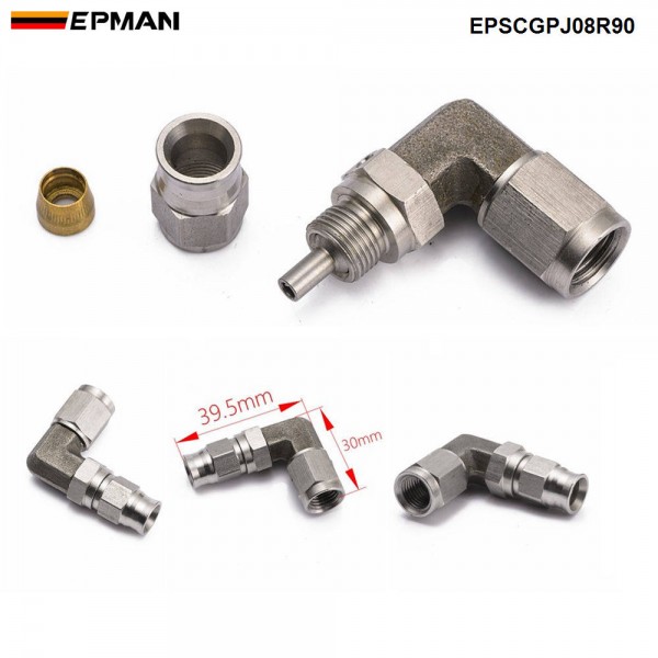 EPMAN 1PC AN3 Motorcycle Motor Bike Hydraulic Brake Oil Hose Line Banjo Fitting Stainless Steel For Car Auto Motorcycle