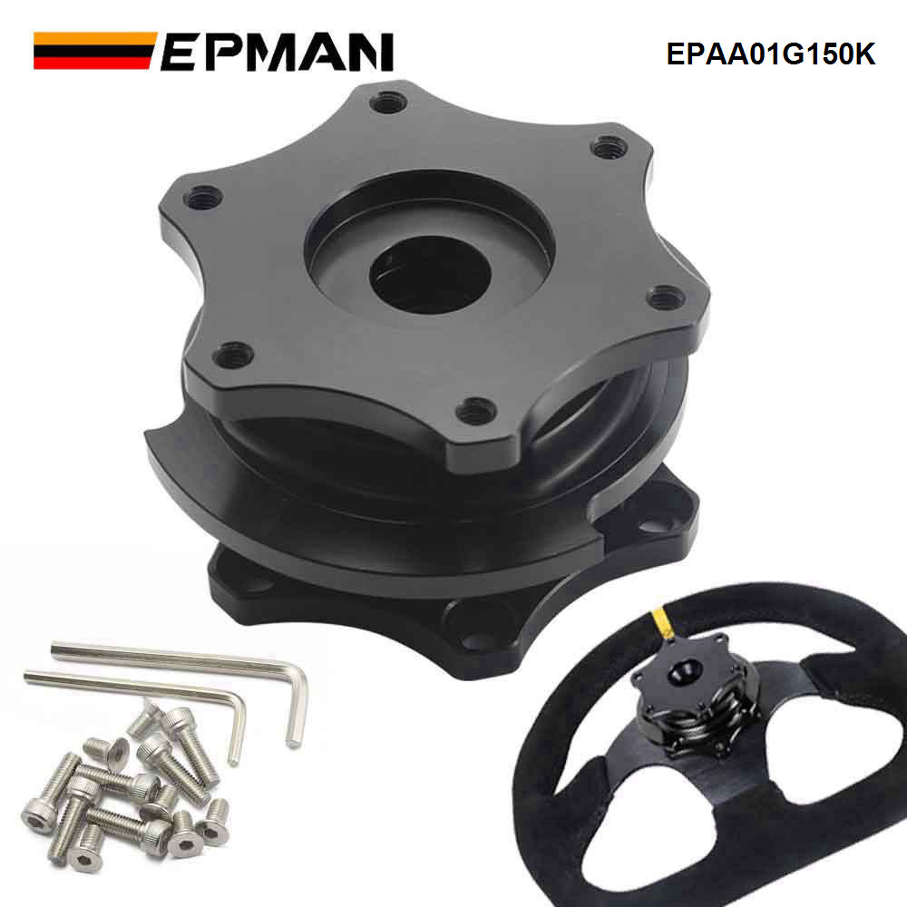 thumbnail image 2 of Epman Gold Splined Steering Wheel Quick Release Hub Adapter – Universal Bolt-On 2 of 4