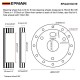 EPMAN 1 Inch / 0.5 Inch Extension for 6 Hole Steering Wheels to 3 Hole Hub Adapter Boss Kit Spacer EPAA01G319