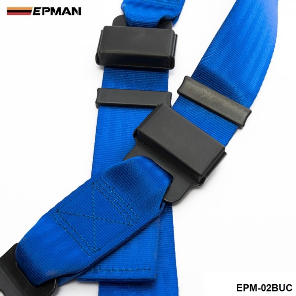  EPMAN -2"Racing Seat Belt Buckle 4Pt 4 Point Nylon Strap Safety Harness Universal EPM-02BUC 