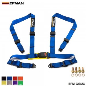  EPMAN -2"Racing Seat Belt Buckle 4Pt 4 Point Nylon Strap Safety Harness Universal EPM-02BUC 