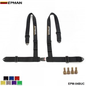 EPMAN -Racing Style Competition 4 Point Snap-In 3" Seat Belt safety belt Harness EPM-04BUC