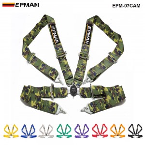 EPMAN  Universal 4-Point 3"Nylon Strap Harness Safety Camlock Racing Seat Belt EPM-07CAM