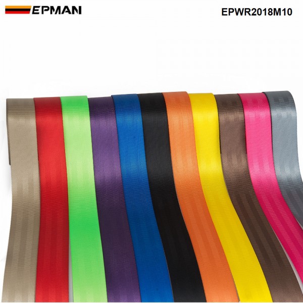  EPMAN Universal L:10M Seat Belt Clip Car Safety Seatbelts Clips Fasteners Buckle Stop Buttons EPWR2018M10 