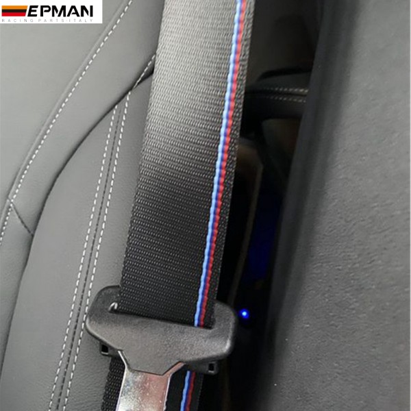  EPMAN Universal 100Meters/Roll Seat Belt Red Blue Black Mixed-Color Webbing For BMW E F M Series Racing chair EPWR2021M-100