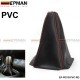 TANSKY JDM Universal Black PVC Grain Shifter Knob Boot Cover Red Yellow blue Stitching EP-PDT01PVC