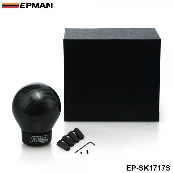 EPMAN- Real Carbon Fiber Aluminum Gear Snob Manual Transmission Aluminum Gear Shift Knob For Honda VW BMW EP-SK1717S EPMAN- Real Carbon Fiber Aluminum Gear Snob Manual Transmission Aluminum Gear Shift Knob For Honda VW BMW EP-SK1717S